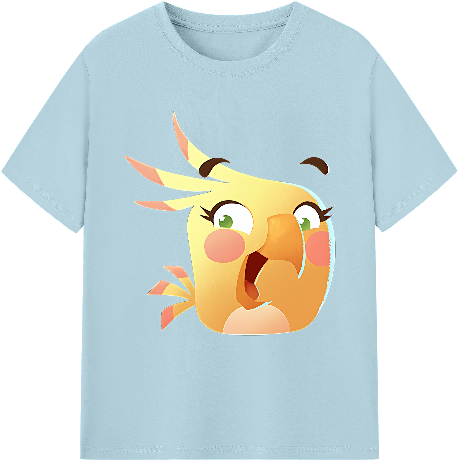 （画像用） Angry Birds アングリーバード 綿100％半袖Tシャツ（フロントプリント）